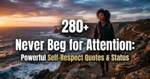 Never Beg for Attention