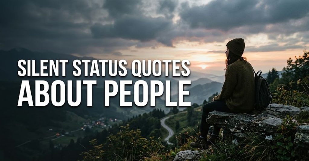 Silent Status Quotes About People