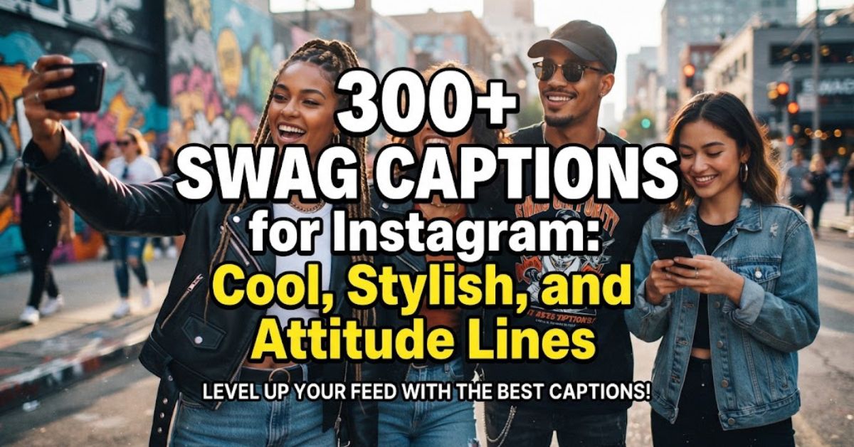 Swag Captions for Instagram